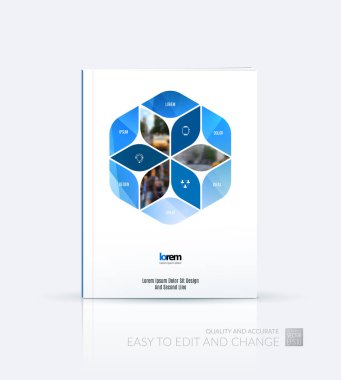 Broşür şablonu düzeni, kapak tasarımı faaliyet raporu, dergi,