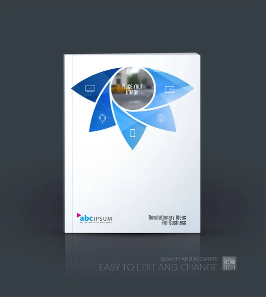 Zakelijke vector set. Brochure sjabloon lay-out, cover ontwerp annu — Stockvector