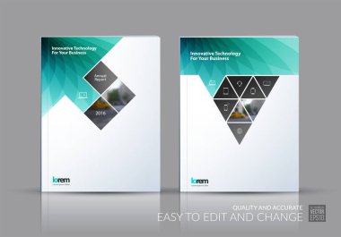 İş vektör kümesi. Broşür şablonu düzeni, kapak tasarımı annu