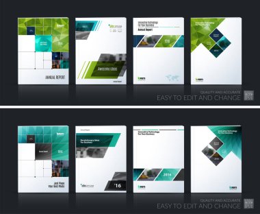 İş vektör kümesi. Broşür şablonu düzeni, kapak tasarımı annu