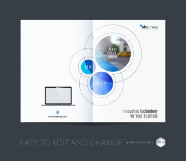 İş vektör. Broşür şablonu düzeni, kapak tasarım yıllık r