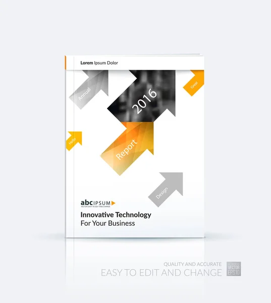 Business-vector. Brochure sjabloon lay-out, moderne ontwerp een — Stockvector