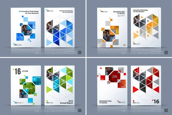 Vettore d'affari. Brochure layout modello, coprire il design moderno a — Vettoriale Stock