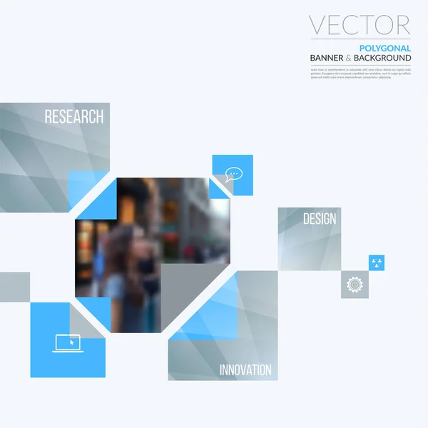 Elementos de design de vetor de negócios para layout gráfico. Abstrato moderno — Vetor de Stock