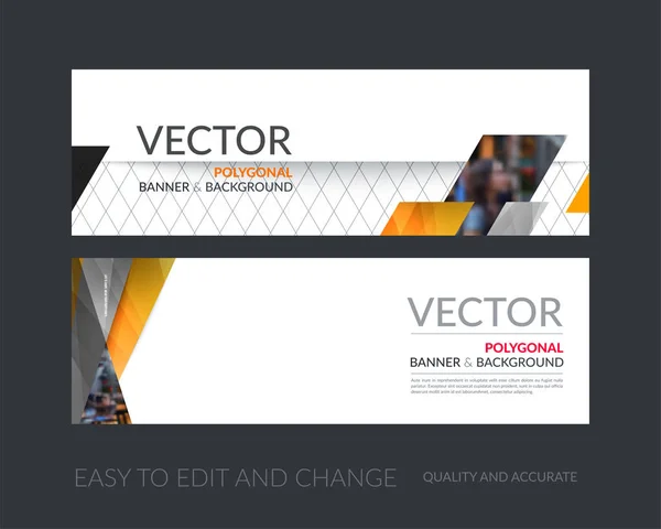 Vector uppsättning med modern horisontella hemsida banners med färgglada d — Stock vektor