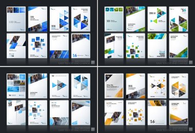 Soyut vektör iş şablonu. Broşür düzen, kapak modern