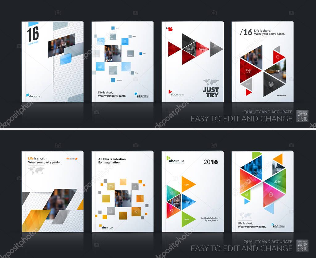 Abstract vector business template. Brochure layout, cover modern