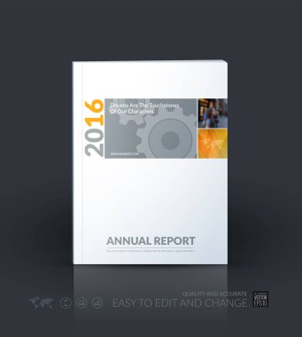 İş vektör şablonu. Broşür tasarımı, kapak modern düzen bir