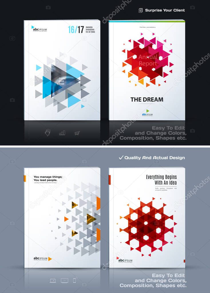 Business abstract vector template. Brochure design, cover modern