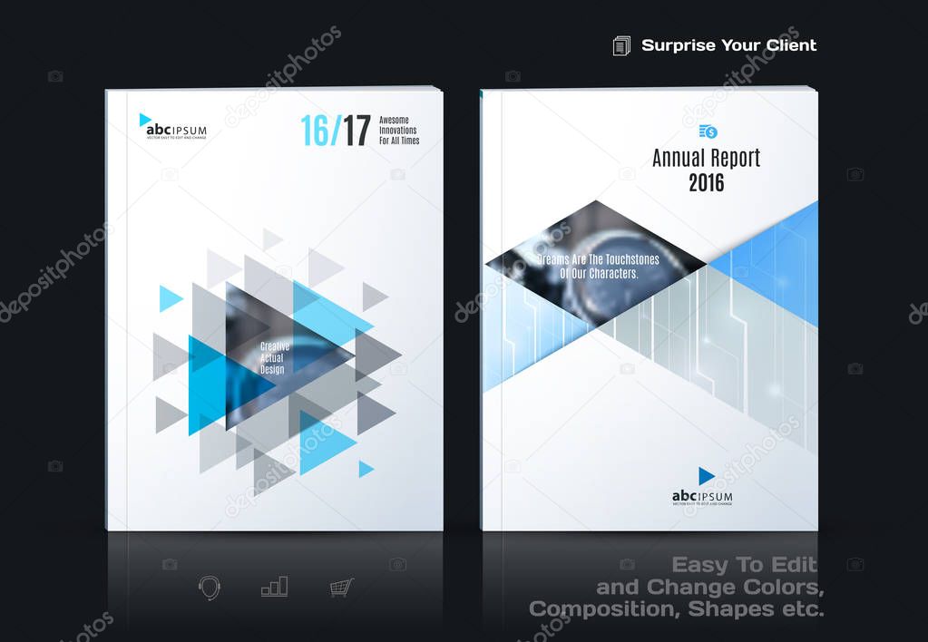 Business abstract vector template. Brochure design, cover modern