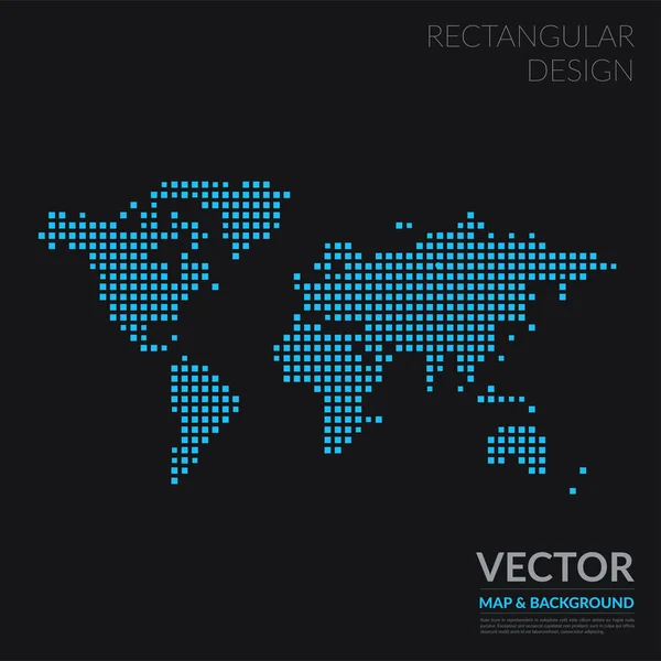 Vektoros világ Térkép-val fordulóban, a foltok, a pontok az üzleti sablonok — Stock Vector