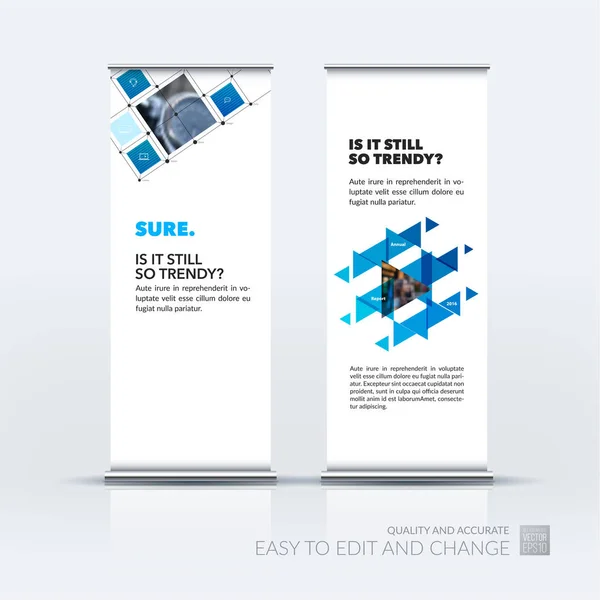 Ensemble de vecteurs d'affaires abstraits de présentoir moderne roll Up Banner desi — Image vectorielle