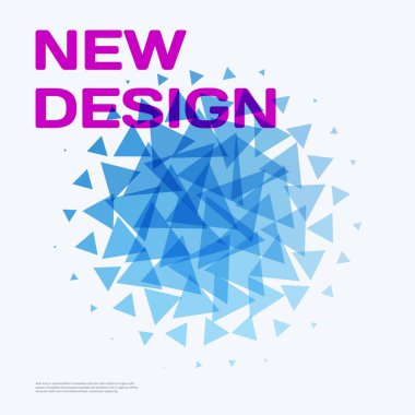 Soyut vektör tasarım arka plan üçgen ile