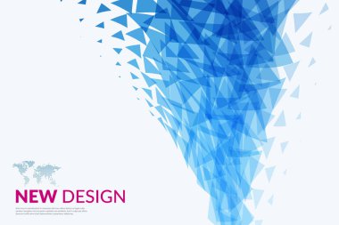 Soyut vektör tasarım arka plan üçgen ile