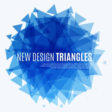 Soyut vektör tasarım arka plan üçgen ile