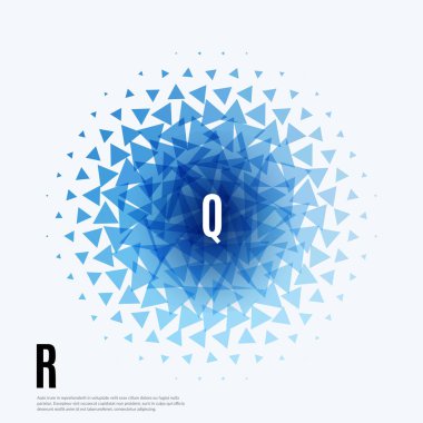 Soyut vektör tasarım arka plan üçgen ile