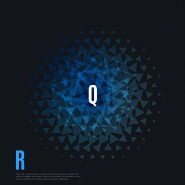 Soyut vektör tasarım arka plan üçgen ile