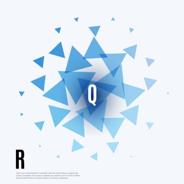 Soyut vektör tasarım arka plan üçgen ile