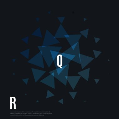 Soyut vektör tasarım arka plan üçgen ile