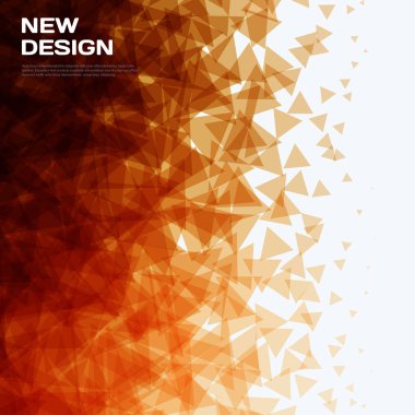 Soyut vektör tasarım arka plan üçgen ile