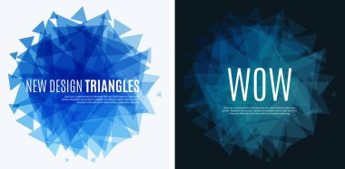 Soyut vektör tasarım arka plan üçgen ile