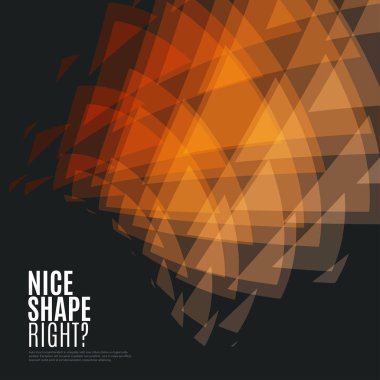 Soyut vektör tasarım arka plan üçgen ile