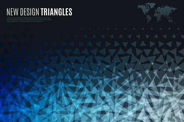 Fond de dessin vectoriel abstrait avec triangles — Image vectorielle