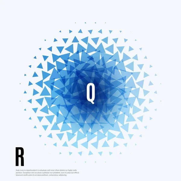 Soyut vektör tasarım arka plan üçgen ile