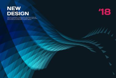 Soyut vektör tasarım arka plan üçgen ile