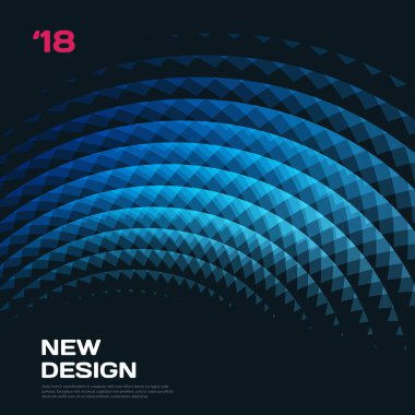 Soyut vektör tasarım arka plan üçgen ile