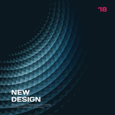 Soyut vektör tasarım arka plan üçgen ile