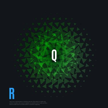 Soyut vektör tasarım arka plan üçgen ile