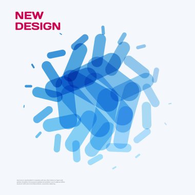 Soyut vektör tasarım öğeleri için grafik düzeni.