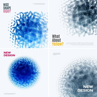 Soyut vektör tasarım öğeleri için grafik düzeni.