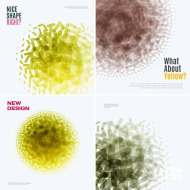 Soyut vektör tasarım öğeleri için grafik düzeni.