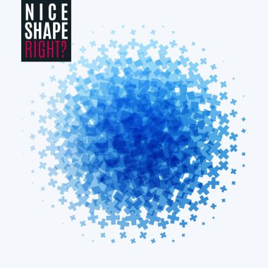 Soyut vektör tasarım öğeleri ile çapraz