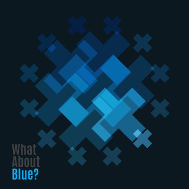 Soyut vektör tasarım öğeleri ile çapraz