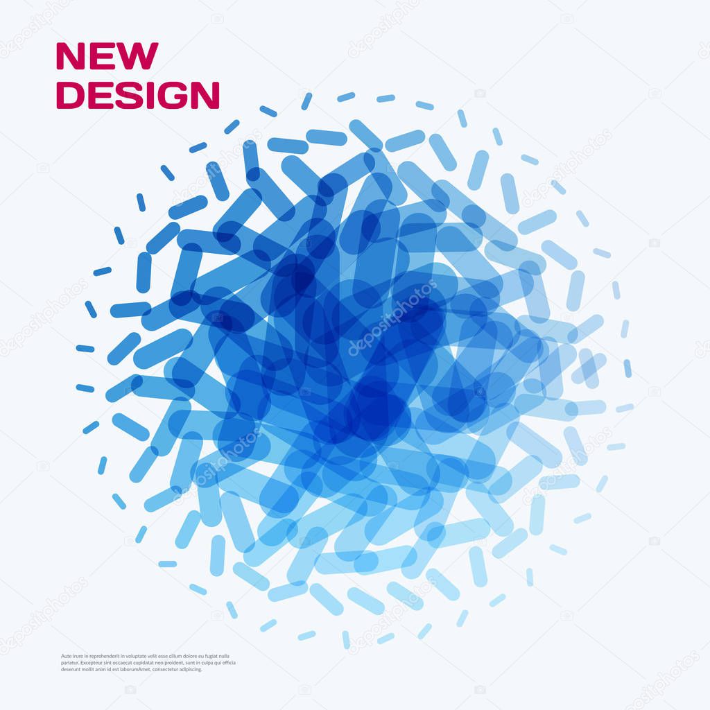 Abstract vector design elements for graphic layout.