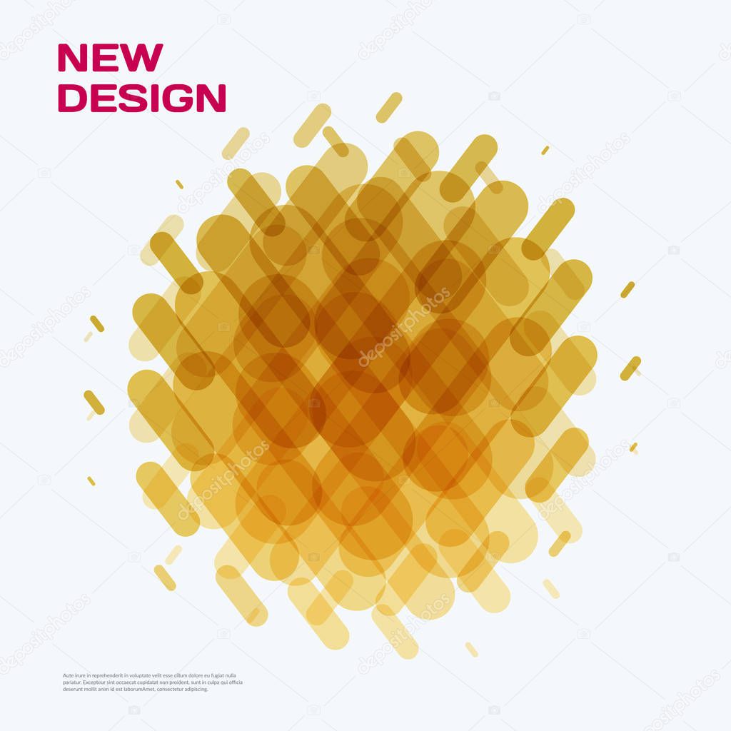 Abstract vector design elements for graphic layout.