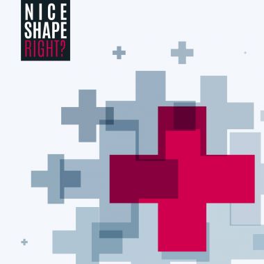 Soyut vektör tasarım öğeleri ile çapraz