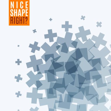 Soyut vektör tasarım öğeleri ile çapraz