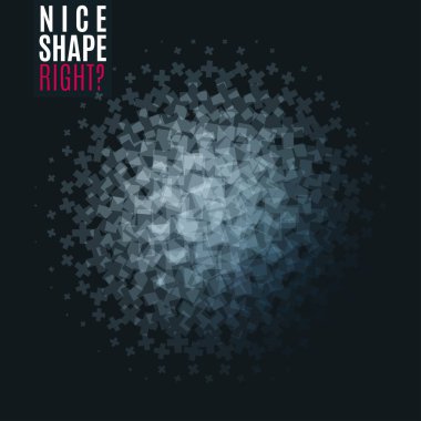 Soyut vektör tasarım öğeleri ile çapraz