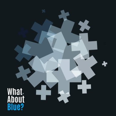 Soyut vektör tasarım öğeleri ile çapraz