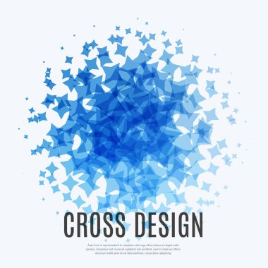 Soyut vektör tasarım öğeleri ile eğlenmek için yıldız