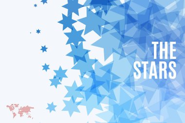 Soyut vektör tasarım öğeleri ile eğlenmek için yıldız