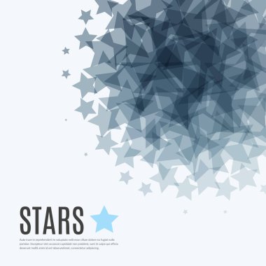 Soyut vektör tasarım öğeleri ile eğlenmek için yıldız