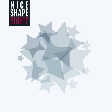 Soyut vektör tasarım öğeleri ile eğlenmek için yıldız