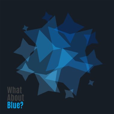 Soyut vektör tasarım öğeleriyle yıldız ve siyah arka plan