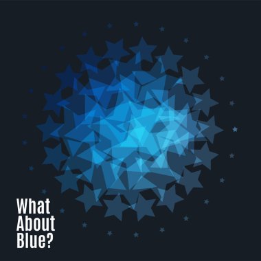 Soyut vektör tasarım öğeleriyle yıldız ve siyah arka plan