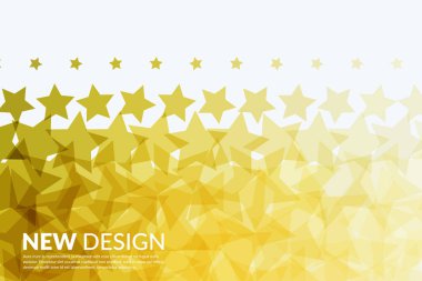 Soyut vektör tasarım öğeleri ile altın yıldız